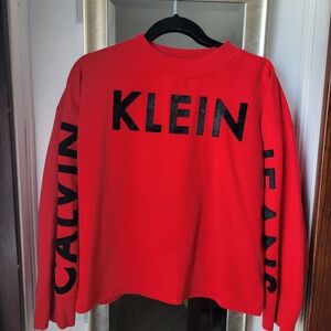 Calvin Klein Vibrant Red Crewneck